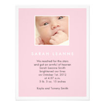 Faire-part de naissance