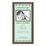 Faire-part de naissance customisé par vert en bon  photocartes personnalisées