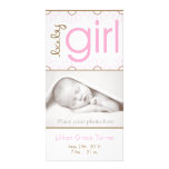 Faire-part de naissance de fille - carte photo cartes de vœux avec photo