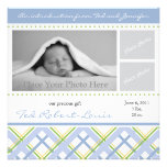 Faire-part de naissance de garçon - carte photo