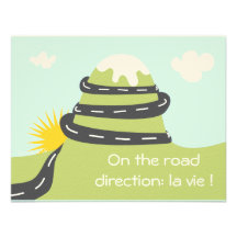 Faire-part de naissance "on the road"