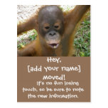 Faire-part mobile de nouvelle adresse carte postale