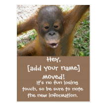 Faire-part mobile de nouvelle adresse carte postale