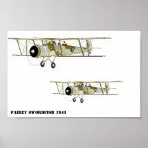 Fairey Swordfish 1941 Poster