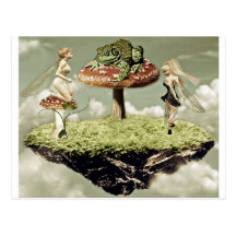 Fairies and the frog prince Postcard