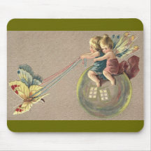 Fairies Riding a Bubble Mouse Pads