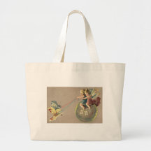 Fairies Riding a Bubble Tote Bags