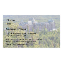 Fairmont Banff Springs Hotel In Banff Canada Business Card