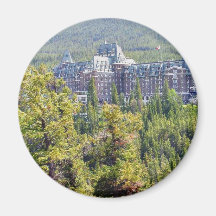 Fairmont Banff Springs Hotel In Banff Canada Fridge Magnets