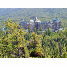 Fairmont Banff Springs Hotel In Banff Canada Acrylic Cut Outs