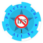 FairTax USA Poker Chip Decal stickers
