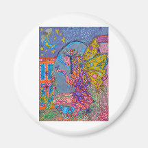 Fairy And A Butterfly Refrigerator Magnets