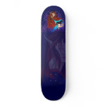 Fairy and Black Unicorn Skateboard