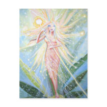 Fairy Art postcard - "Crystal Lights Fairy"