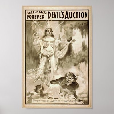 Fairy at the Devil's Auction Print by voodoomama