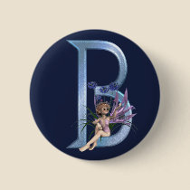 Fairy Blue Monogram B buttons