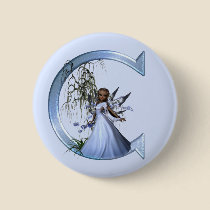Fairy Blue Monogram C buttons