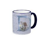 Fairy Blue Monogram D Coffee Mug