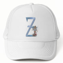 Fairy Blue Monogram Z Trucker Hat