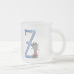 Fairy Blue Monogram Z Mugs