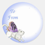 Fairy Cat Gift Tag Sticker