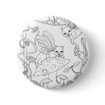 Fairy Cats N Mushroom Pin