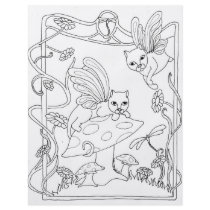 Fairy Cats N Mushroom Personalized Flyer
