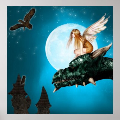 Fairy Dragon Fantasy poster by RenderlyYours