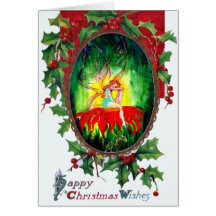 FAIRY DREAMING ON THE RED FLOWER CARDS