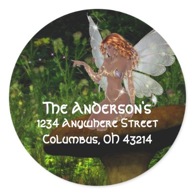 Fairy Dust Design 2 Address Labels Stickers by mrssocolov4
