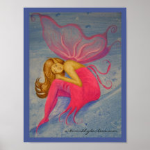 Fairy in a Pink Dress Posters