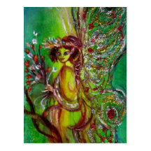 Fairy in Green Post Card