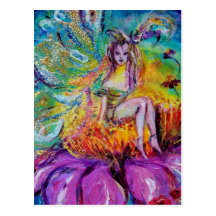 FAIRY IN THE NIGHT detail Postcards