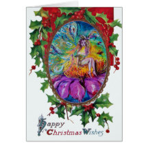 FAIRY IN THE NIGHT Happy Christmas Wishes Card