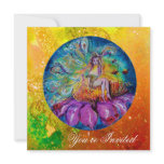 FAIRY IN THE NIGHT pink green blue yellow sparkles