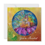 FAIRY IN THE NIGHT pink green blue yellow sparkles