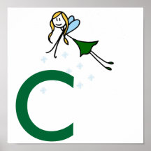 Fairy Initial, Redhead Posters