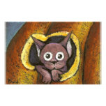 Fairy kitten in a pumpkin stationery design