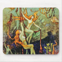Fairy Mermaids - by Warwick Goble Mouse Pads