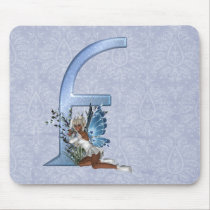 Fairy Monogram F mousepads