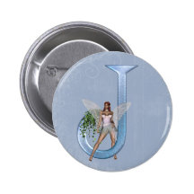 Fairy Monogram J Button