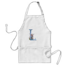 Fairy Monogram L Aprons