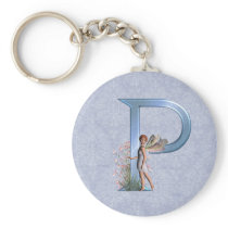 Fairy Monogram P Key Chains