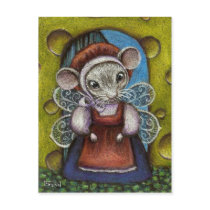 Fairy mouse post card