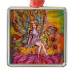 FAIRY OF IRIS VIBRANT PURPLE AMETHYST Gem Christmas Ornament