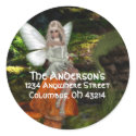 Fairy on a Mushroom Design 2 Address Labels stickers
