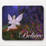 Fairy on a Mushroom Design 3 - Believe Mousepad