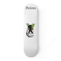 Fairy on mushroom skatebaord custom skate board