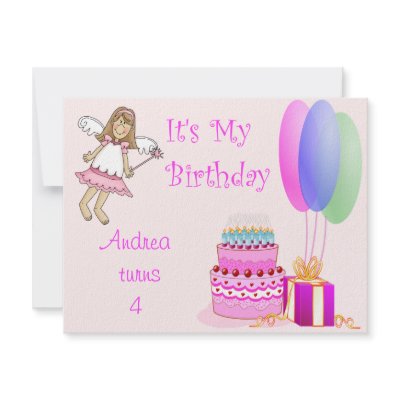 Fairy Pink Birthday Invites by craftycorner