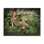 Fairy post card, sexy woodland fairy